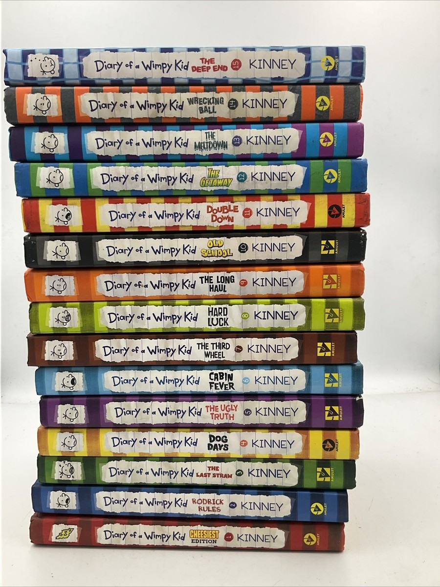 Diary of a Wimpy Kid Books Set by Jeff Kinney 15 Books Hardcover 1