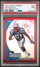 2010 Topps Chrome - Jerod Mayo #C64 Red Refractor /25 PSA 9