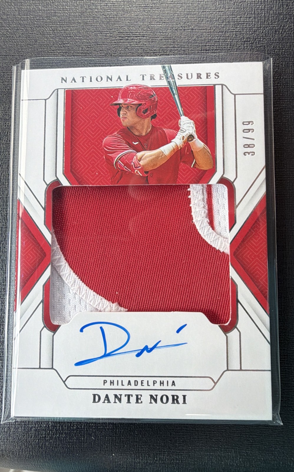 2025 Panini National Treasures - Treasured Material Signatures Dante Nori /99