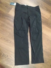 NWT Mens Tilley Outdoor Trek Pants Black 38 X 32 Hiking Cargo Tilley 6 Pockets