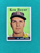 1958 Topps #350 Ken Boyer St Louis Cardinals  mid-level EX+           B58#350A1