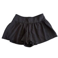 Express Black Pleated Mini Shorts Women's Size 4 Pockets Flowy Zipper