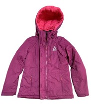 Gerry Ski Jacket Girls Large Purple Pink Hooded Puffer Insulated Winter Coat