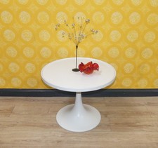60er 70er Tulip table Klubtisch Couchtisch 64/50cm Beistelltisch Tulpenfuß weiß
