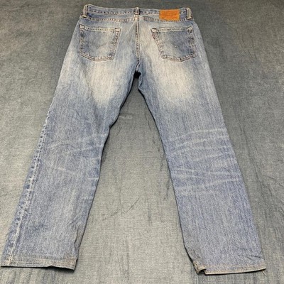Levi's 504 Jeans Mens 33x32 Blue Denim Stretch Streetwear Modern Straight Fit