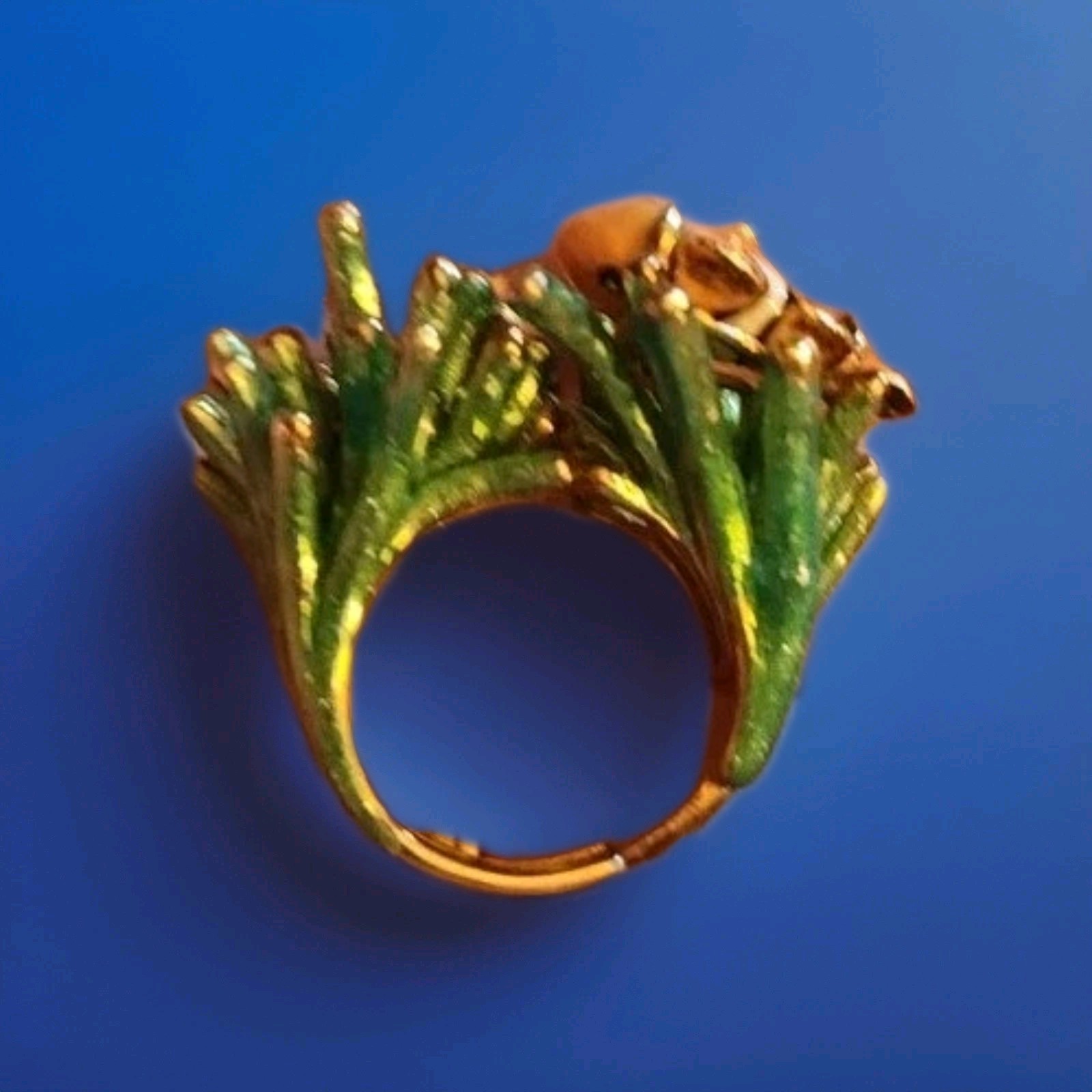 Good After Nine Clownfish Sea Anemone Ring Size 6 Handcrafted Fun Statement 