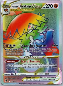 Hisuian Decidueye VSTAR 195/189 Rainbow Rare Astral Radiance