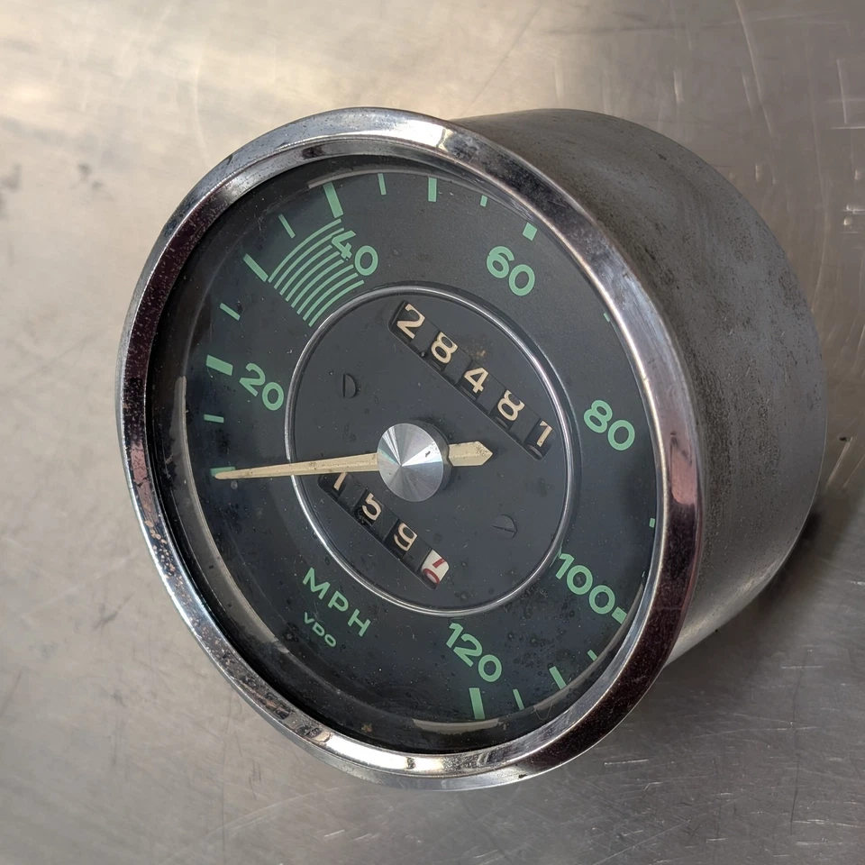 Porsche 356 T6 B C спидометр / на запчасти или восстановить / оригинальный / без резерва - Изображение 2 из 4