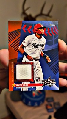 2025 Topps Update - All-Star Stitches James Wood #AS-JW (MEM, RC) 18/25  