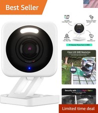 Enhanced Color Night Vision Camera with 2-Way Audio - Alexa  Google Compatible