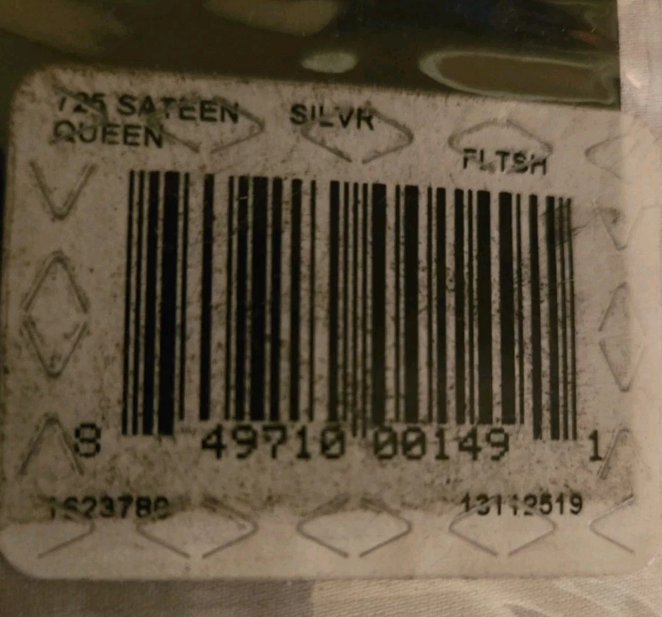 Nueva sábana plana plateada Wamsutta 725 TC supina algodón queen satén Foto 3 de 3