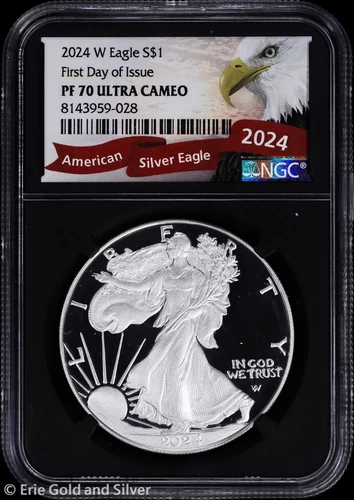 2024-W $1 Proof American Silver Eagle NGC PR 70 UC | FDOI