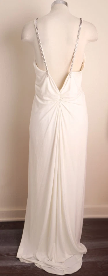 Vestido de noche JESSICA McCLINTOCK blanco años 80, vestido formal largo años 90 vintage 14 Foto 2 de 4