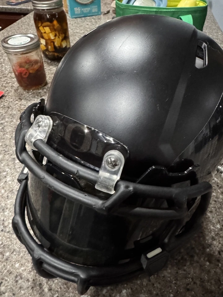 Cascos de fútbol americano de velocidad Riddell tamaño completo “gemelos” Oregon Ducks construidos a medida Foto 4 de 4