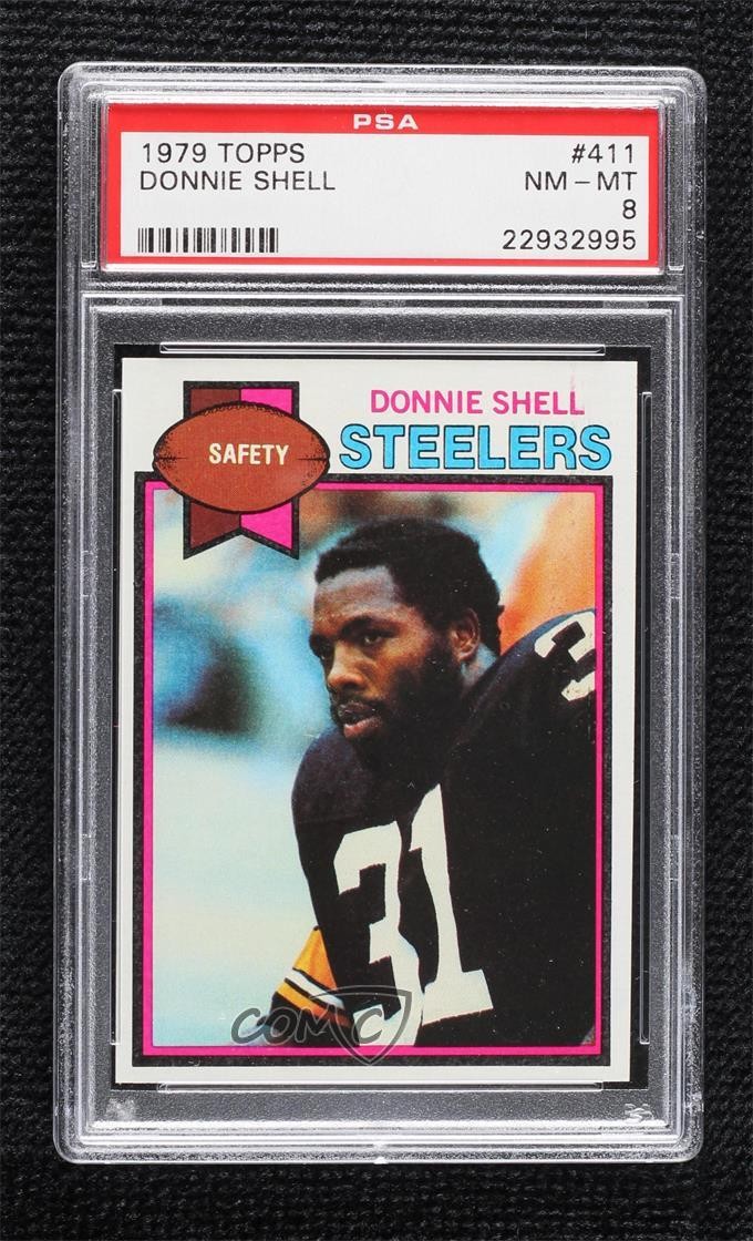 1979 Topps Donnie Shell #411 PSA 8 Rookie RC HOF 7bt