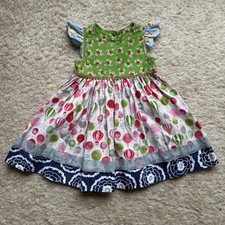 Matilda Jane Platinum Up In The Air Melsa Dress Size 4 EUC