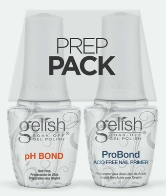 Harmony Gelish Prep Pack pH Bond (Dehydrator) + ProBond Acid Free Nail Primer.