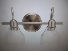 Kichler Avery 15 in. 2-Light Brushed Nickel Vintage Bathroom Vanity Light