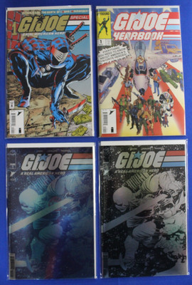 GI Joe Kickstarter Exclusive Reprint Lot of 4 #21 Special #1 Foil Yearbook #1 NM