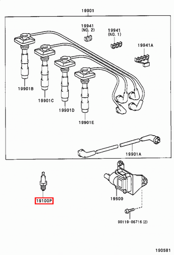Genuine Corolla ZZE122 ZZE121 ZZE120 ZZE112 1.6 1.4 1.8 Spark Plug K16R-U11 x4 - Picture 7 of 20