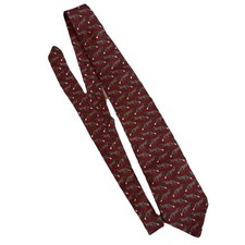 Brooks Brothers “Makers” Red Fox Pattern Silk Tie Made In USA