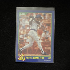 SCORE 1991 Score Darryl Hamilton Milwaukee Brewers Rookie Baseball Card #396. rookie card picture