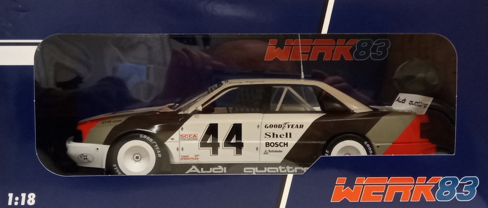 Werk 83 1/18 Scale - Audi 200 Quattro Trans Am (Dallas GP 1988) No44 (H.Haywood)