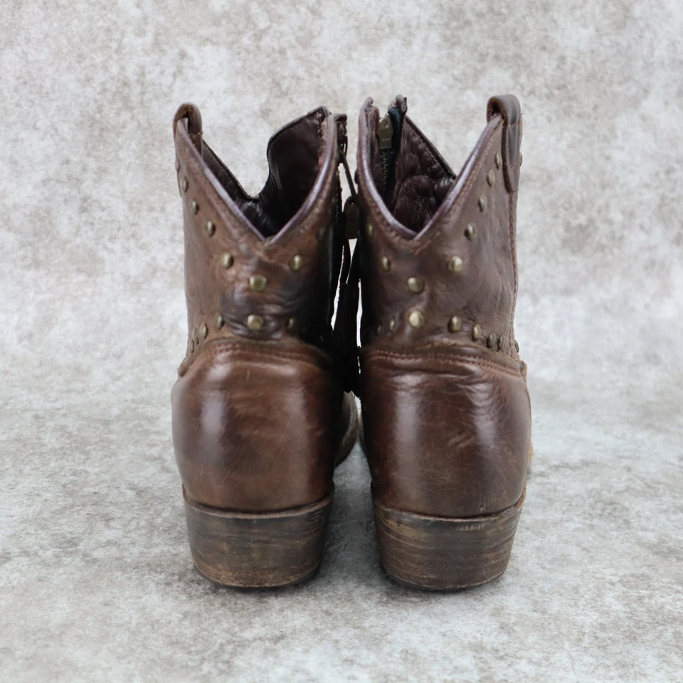 Винтажные ботинки Luisa Shoe Company коричневые кожаные на молнии США женские размер 8,5 M - Изображение 3 из 4