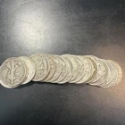 ROLL OF 20 WALKING  LIBERTY HALF DOLLARS 90% SILVER - $10 FACE VALUE  Roll 3