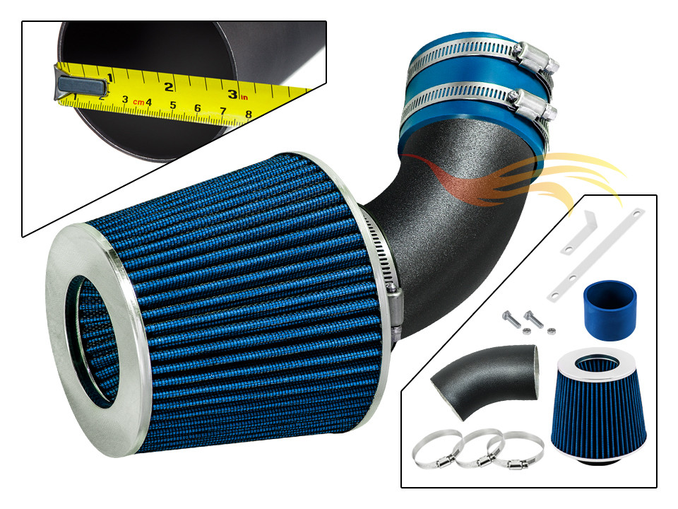 RW BLUE 1994-2003 Rodeo Amigo Hombre Trooper Passport Axiom 3.2L/3.5L Air Intake