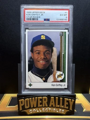 1989 UPPER DECK #1 KEN GRIFFEY JR RC STAR ROOKIE PSA 6
