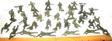 Tim-Mee Toys 60mm armymen 30+ toy figures 1950s          PT