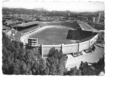Carte Postale Ancienne - Vue Aérienne Du Stade Vélodrome, Marseille, Années 1950