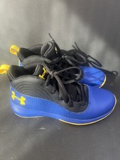 Under Armour Boys Lockdown 4 Sneaker 3022123-400 Blue Youth Size M5.5/W7