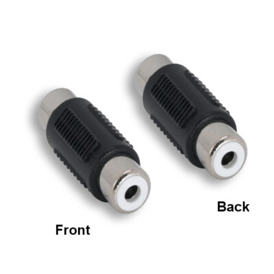 [x10] RCA Female/Female Audio Video Adapter Coupler Sound Device Cable Extender