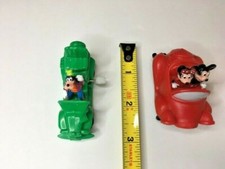Vintage Disney Wind Up Cars Mickey Mouse Minnie Goofy Kids Meal FREE SHIPPING