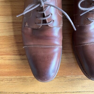 ALDO Lace Up Brown Leather Oxford Shoes 9 | eBay
