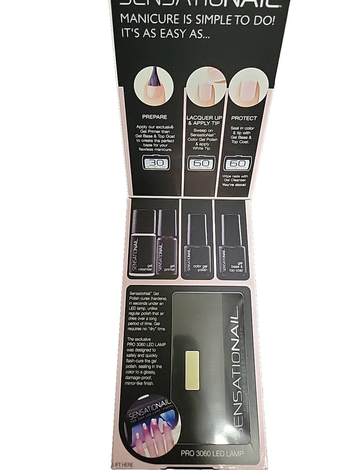 Sensational от Nailene стартовый набор непобедимый гель польский светодиодная лампа французский мани - Изображение 3 из 4