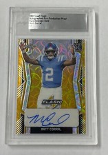 Matt Corral 2022 Leaf Flash Pre-Production 1/1 Scope Gold Auto Rookie Card