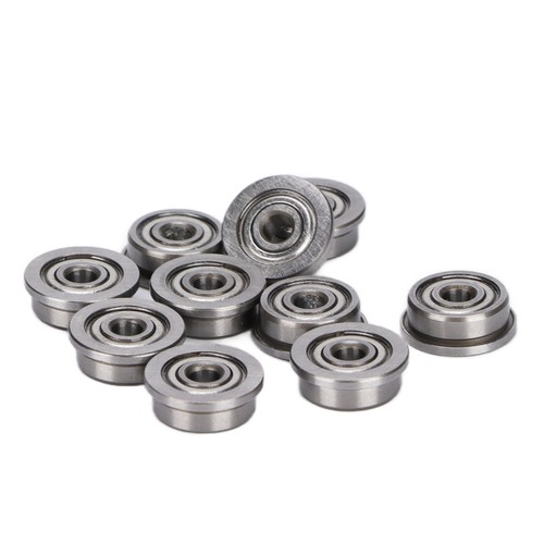 10-Pack Flanged Shielded Bearings 8x12x3.5 Miniature