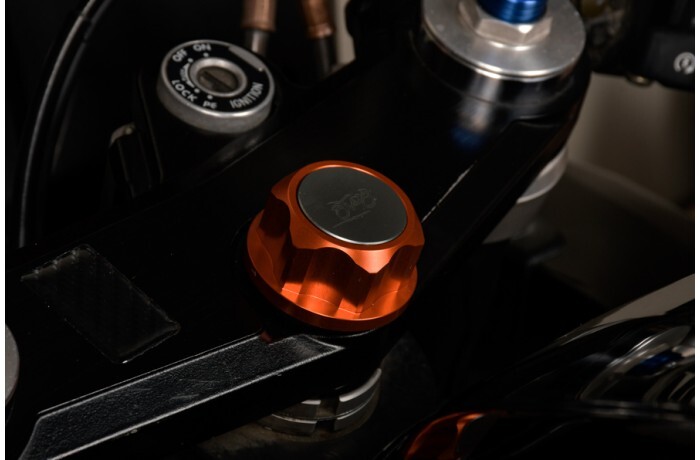 Écrou de té de fourche en titane orange pour Suzuki GSXR 600