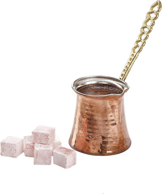 Turkish Coffee Pot | Hammered Copper Cezve | Greek Arabic Coffee Maker with M...