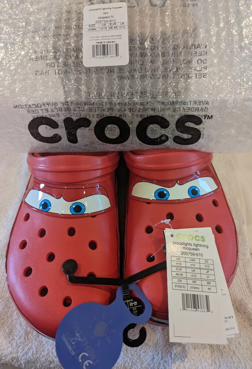 Crocs Lightning McQueen Crocs Adult Clogs