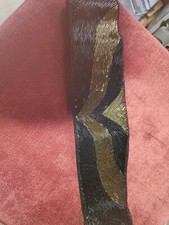 Vintage LA REGALE Black  gold Beaded Belt