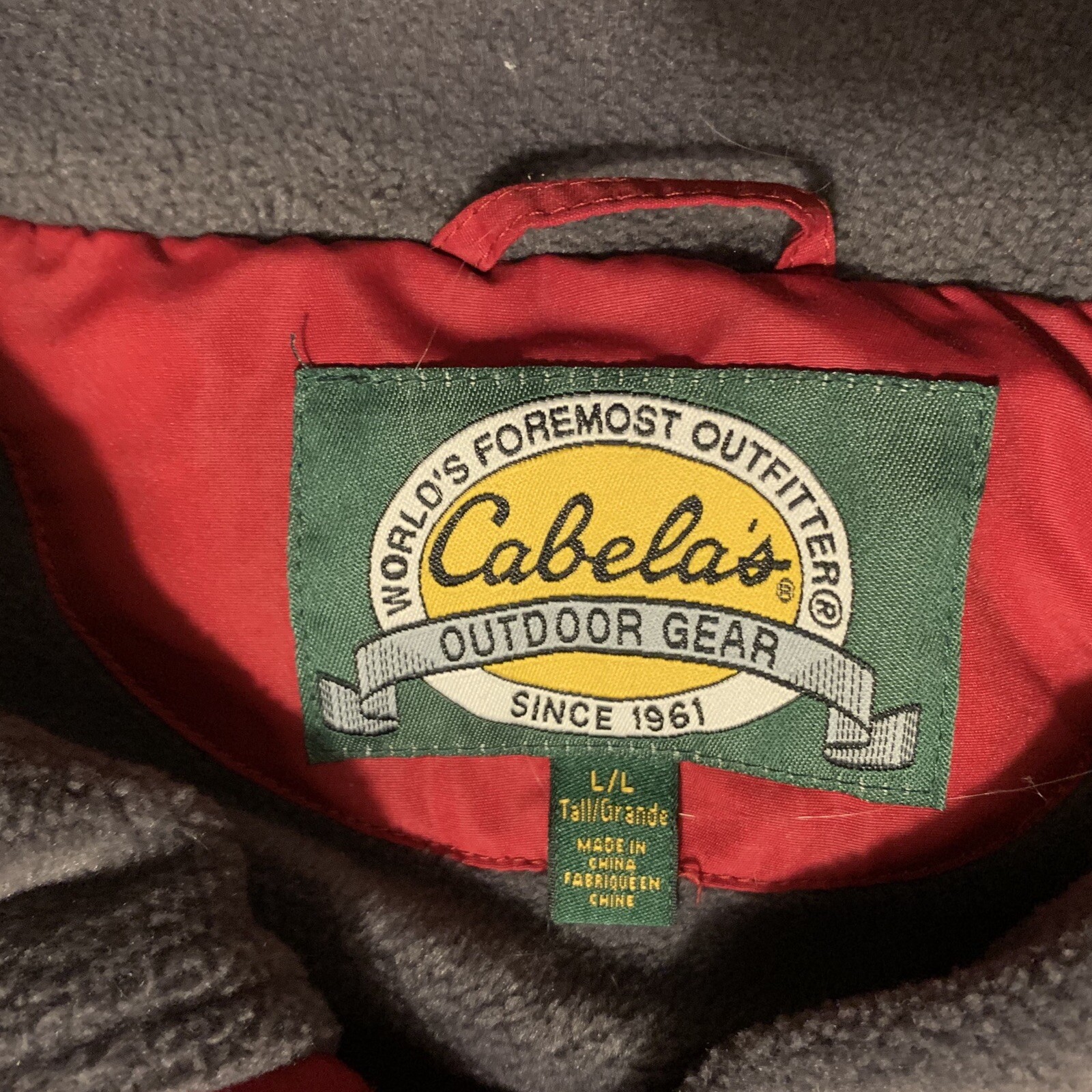 Cabelas Fleece Lined SoftShell Winter Jacket Red … - image 5