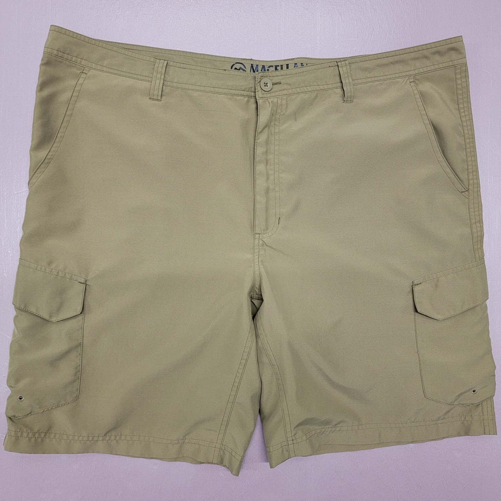 Magellan Cargo Shorts Khaki Tan Outdoors Hiking Casua… Gem