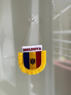 Moldova Wimpel kleine Flagge für Auto LKW Häuse Büro mit Saugnapf Europa Meister