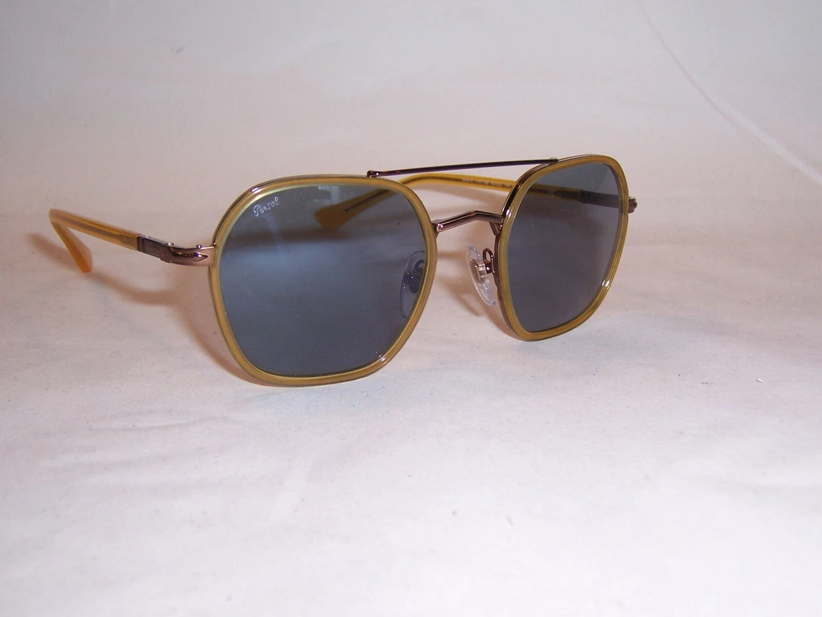 NEW Persol Sunglasses PO 2480S 110756 YELLOW /BLUE 50mm 