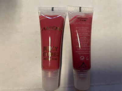 Lot of 2 Lancome Juicy Tubes Original 0.33oz/10ml Tickled Pink