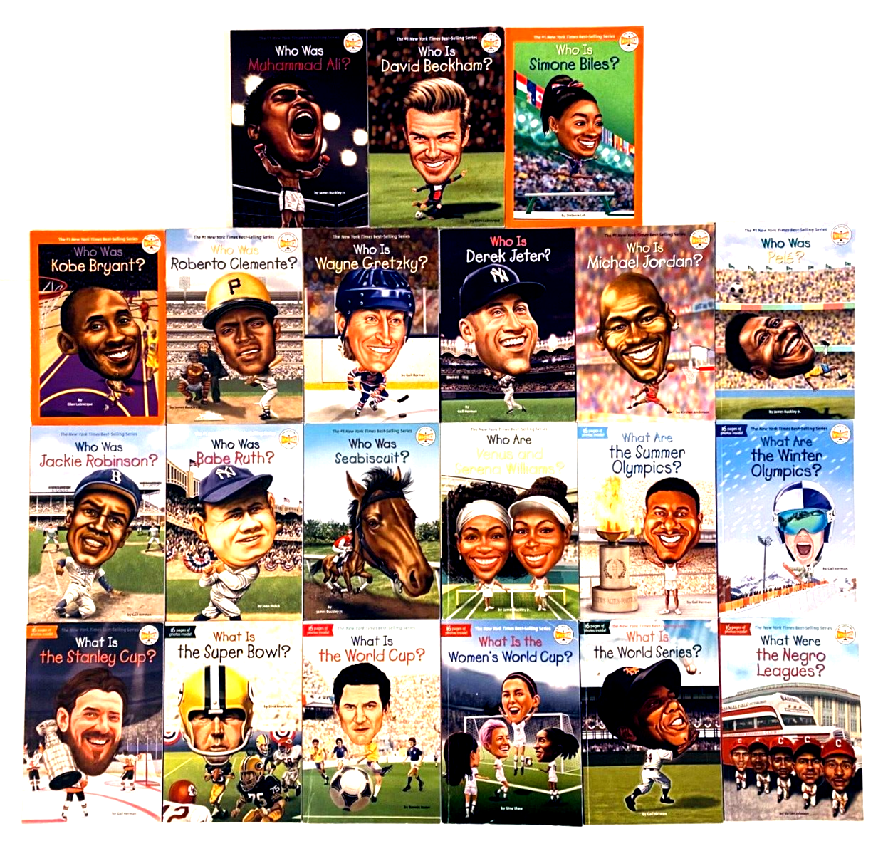 21 Lot Children's Chapter Books Who Was / Who Is Sports History